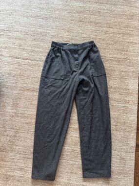 Treasure & Bond Charcoal Gray Relaxed Trousers